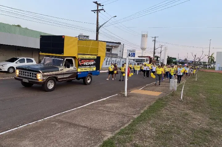 2ª Caminhada pela Vida reforça cuidados com a saúde mental e física em Juína