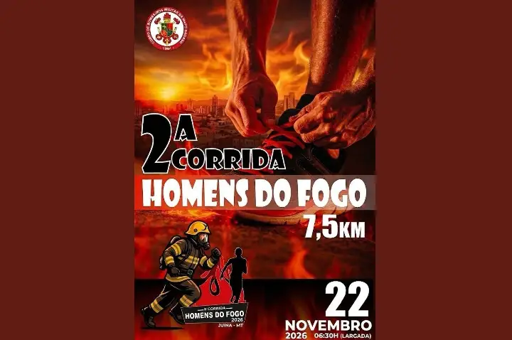 2ª Corrida Homens do Fogo será realizada em novembro em Juína