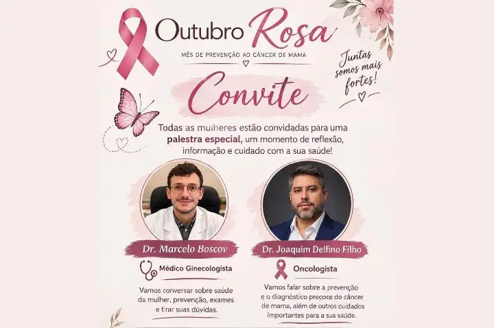 Juína promove palestra sobre prevenção ao câncer de mama e saúde da mulher durante o Outubro Rosa