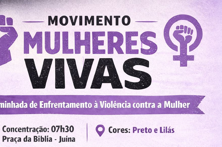Movimento “Mulheres Vivas” mobiliza Juína no enfrentamento à violência contra a mulher