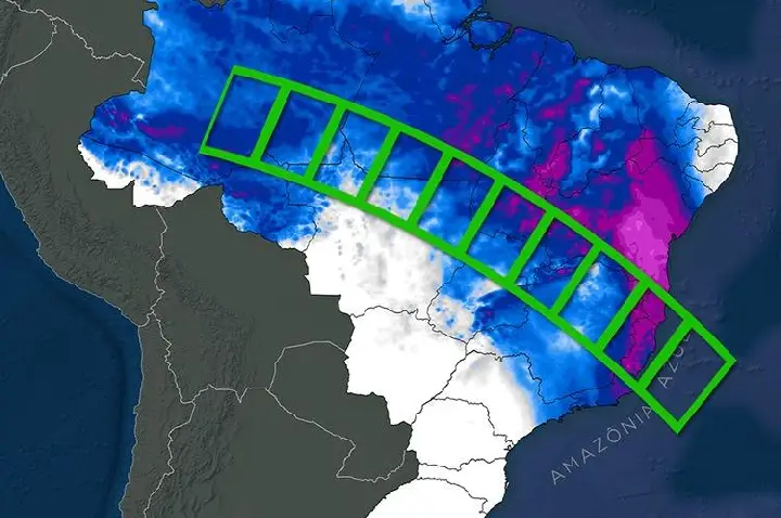 Quinta ZCAS de 2026 deve provocar chuva volumosa em várias regiões do Brasil