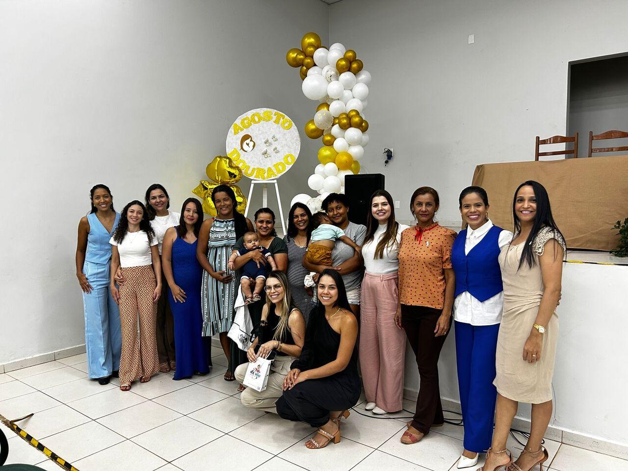 Encontro Dourado reúne profissionais e mães para fortalecer cuidados materno-infantis em Juína