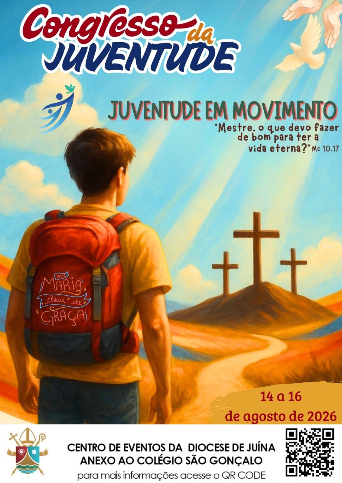 Congresso da Juventude 2026 reunirá jovens de toda a Diocese de Juína