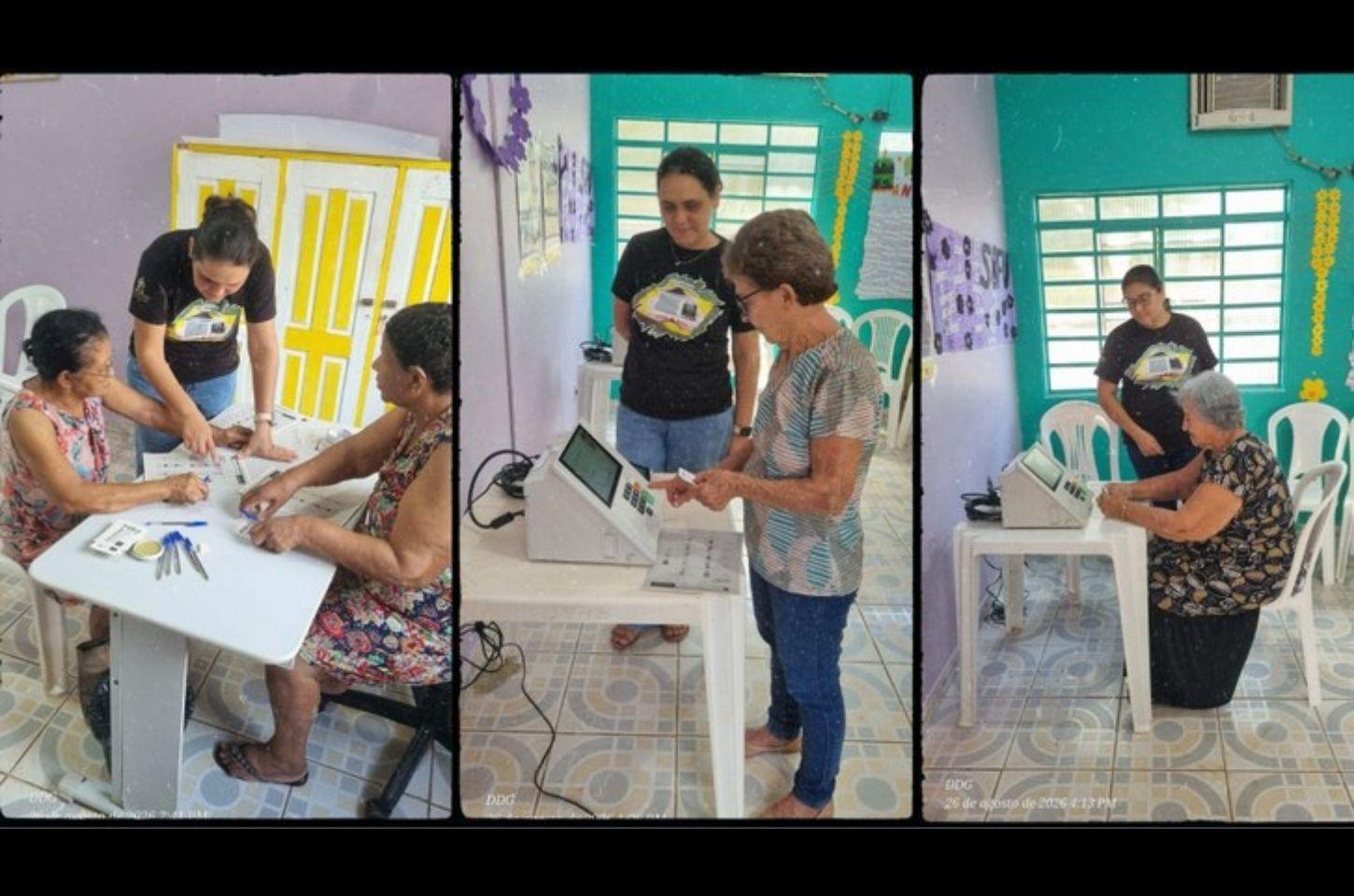Zona Eleitoral de Juína leva cidadania a Centro de Convivência para Idosos